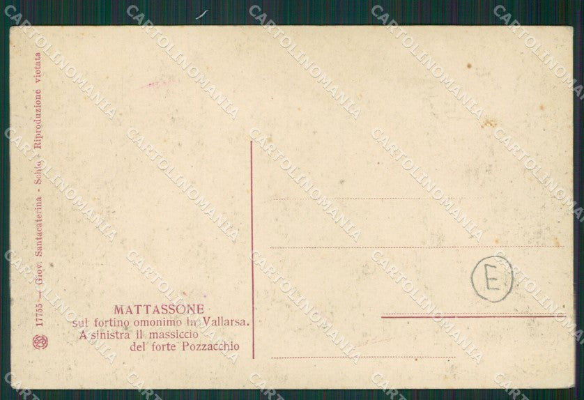 Vicenza Mattassone cartolina QK7961 – retro