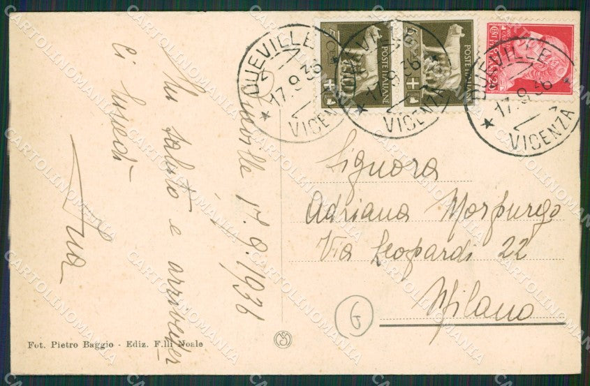 Vicenza Dueville cartolina QK7974 – retro
