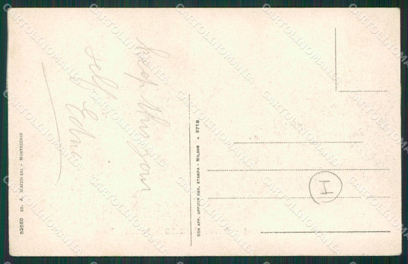 Vicenza Montecchio Maggiore Tram cartolina QK7983 – retro