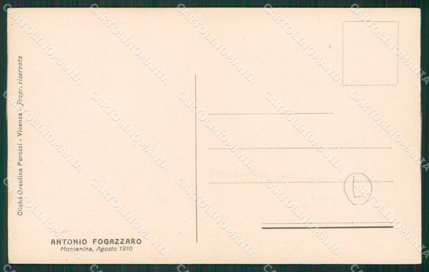 Vicenza Montanina Fogazzaro cartolina QK7985 – retro