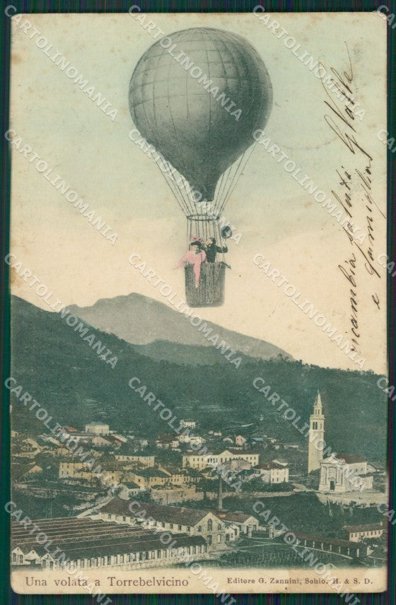 Vicenza Torrebelvicino Mongolfiera cartolina QK7989 – fronte