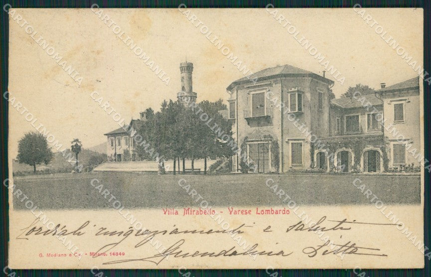 Varese Città PIEGHE cartolina QK7994 – fronte