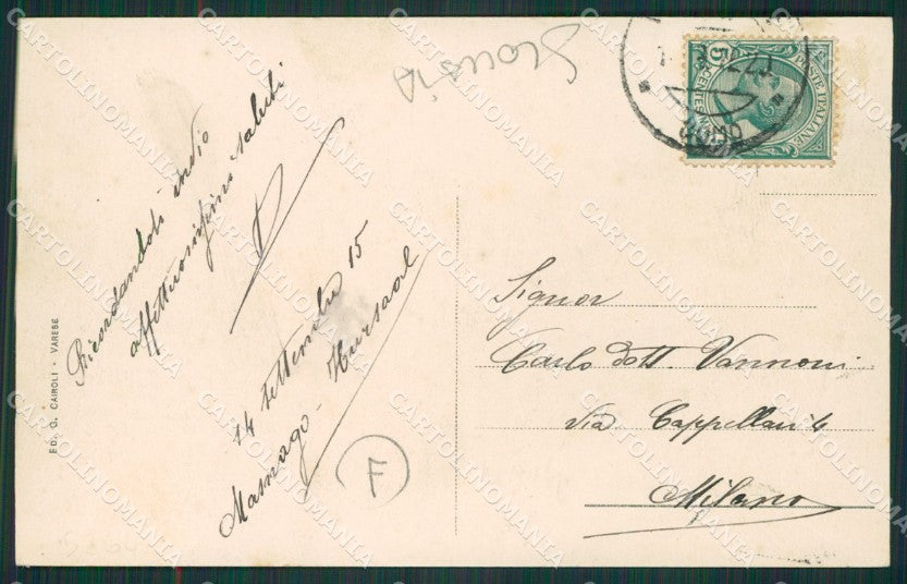 Varese Città SCOLLATA cartolina QK8035 – retro