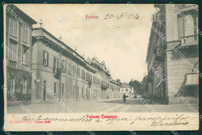 Varese Città PIEGHINA cartolina QK8042 – fronte