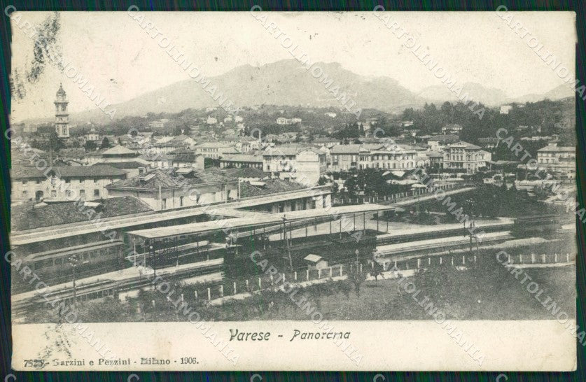 Varese Città Stazione Treno cartolina QK8049 – fronte