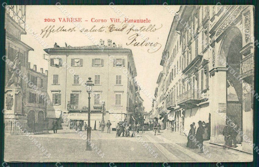 Varese Città ABRASA cartolina QK8053 – fronte