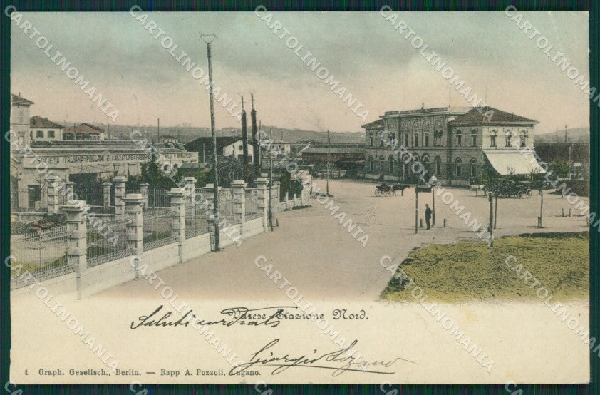 Varese Città Stazione PIEGA cartolina QK8062 – fronte