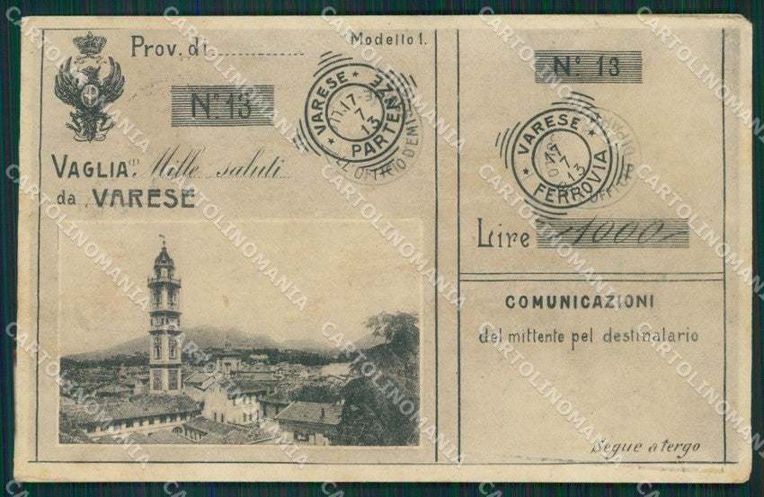 Varese Città cartolina QK8067 – fronte