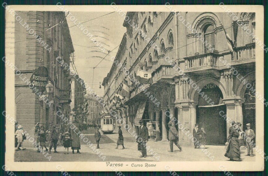 Varese Città PIEGHINA cartolina QK8070 – fronte