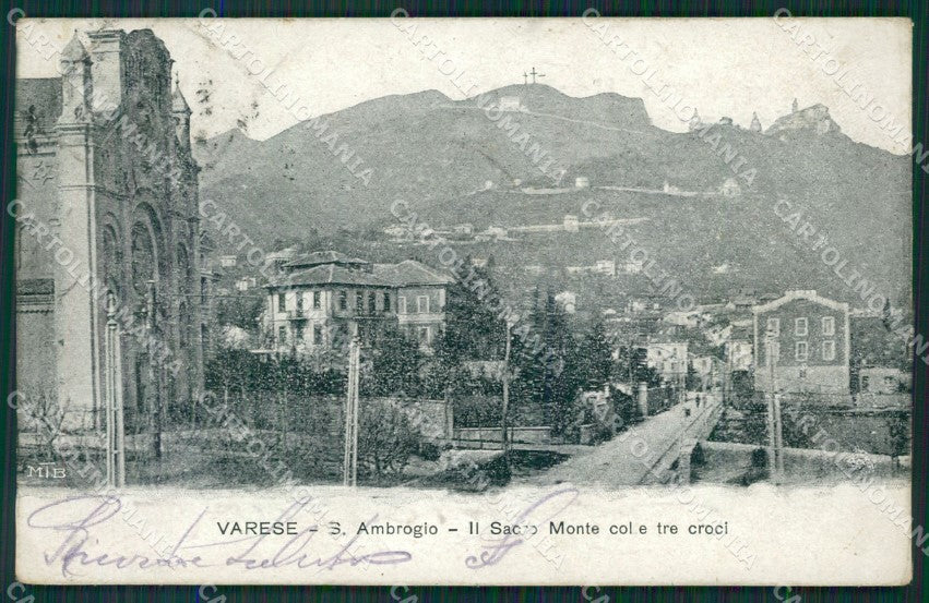 Varese Sant'Ambrogio cartolina QK8079 – fronte