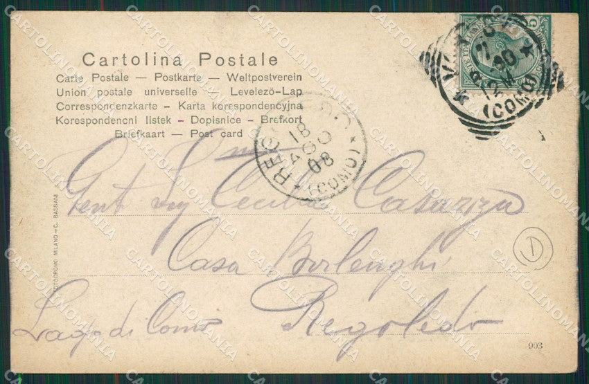 Varese Sant'Ambrogio cartolina QK8079 – retro
