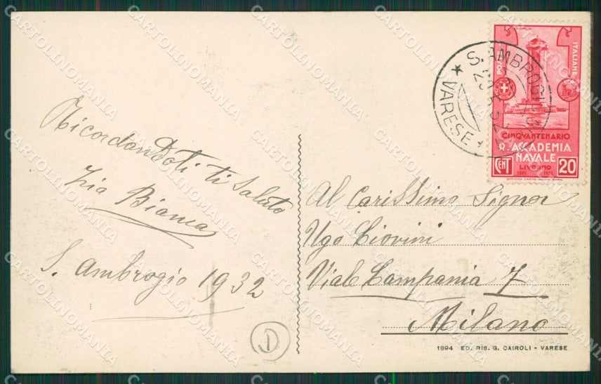 Varese Sant'Ambrogio cartolina QK8086 – retro