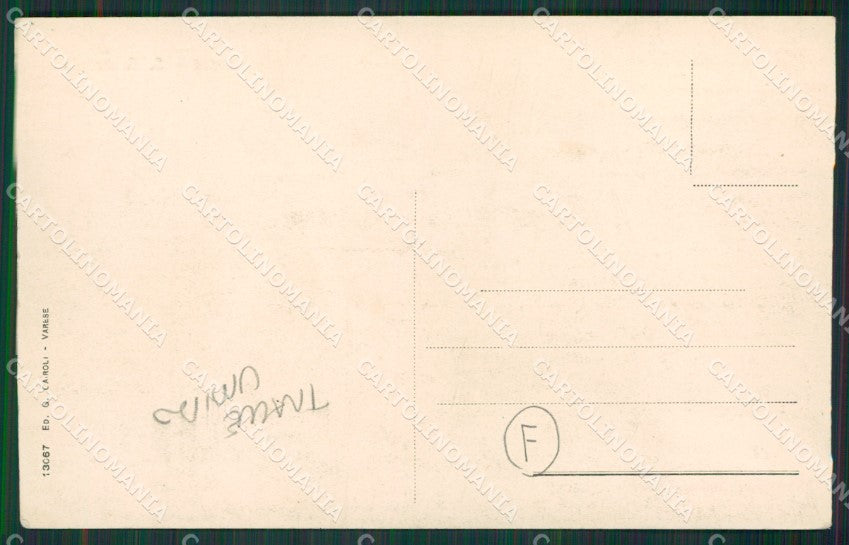 Varese Sant'Ambrogio Tram TRACCE UMIDO cartolina QK8096 – retro