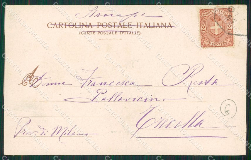 Varese Sant'Ambrogio Tram cartolina QK8098 – retro