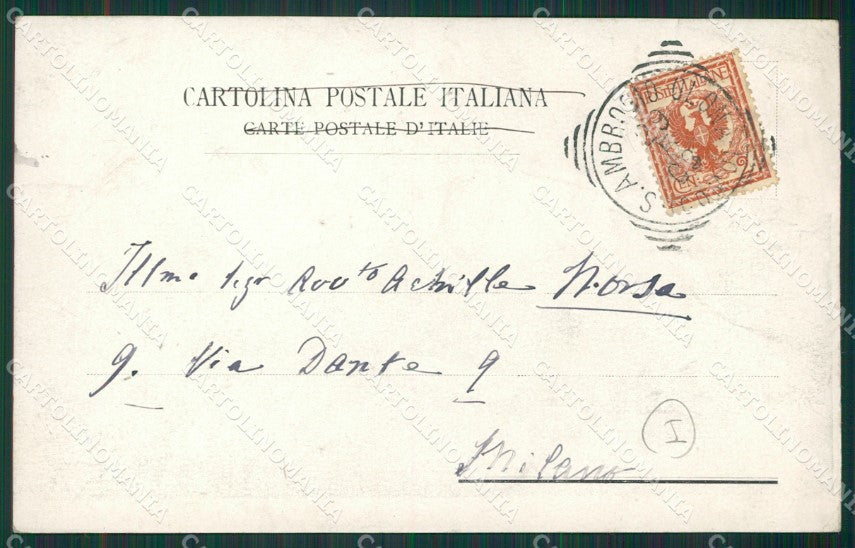 Varese Sant'Ambrogio cartolina QK8110 – retro
