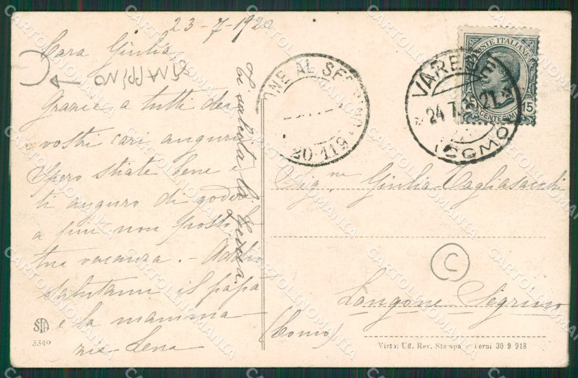 Varese Bosto STRAPPINO cartolina QK8143 – retro