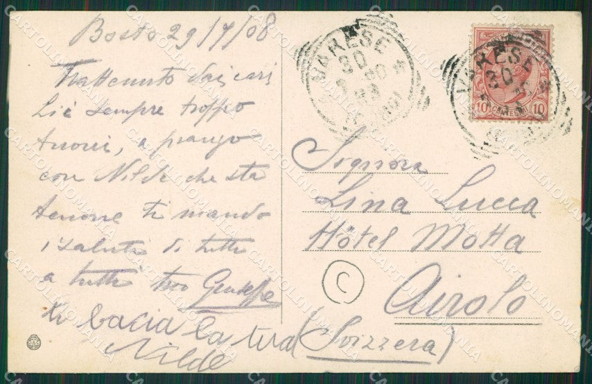 Varese Bosto cartolina QK8148 – retro