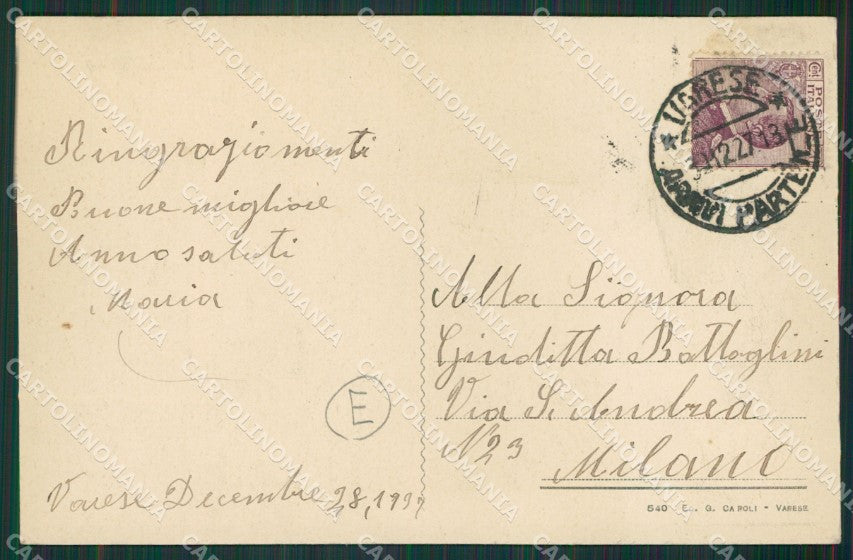 Varese Bosto cartolina QK8149 – retro