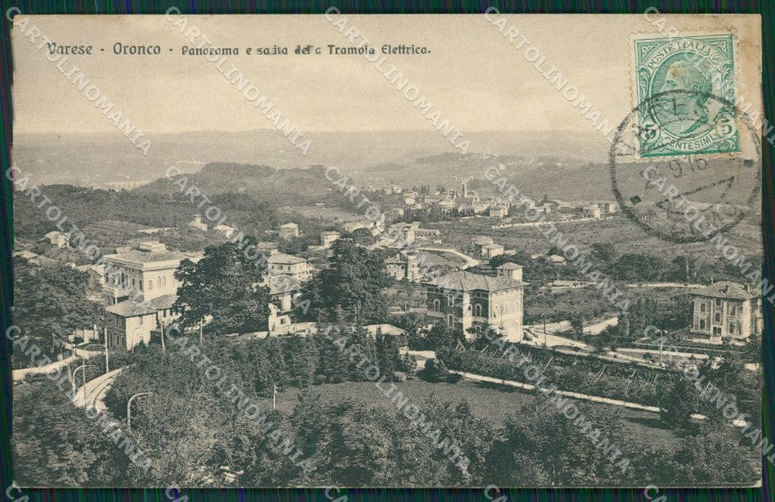 Varese Oronco PIEGHE cartolina QK8156 – fronte