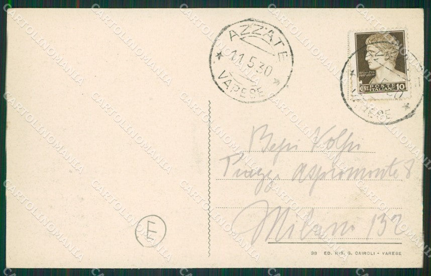 Varese Bodio Virgilio cartolina QK8168 – retro