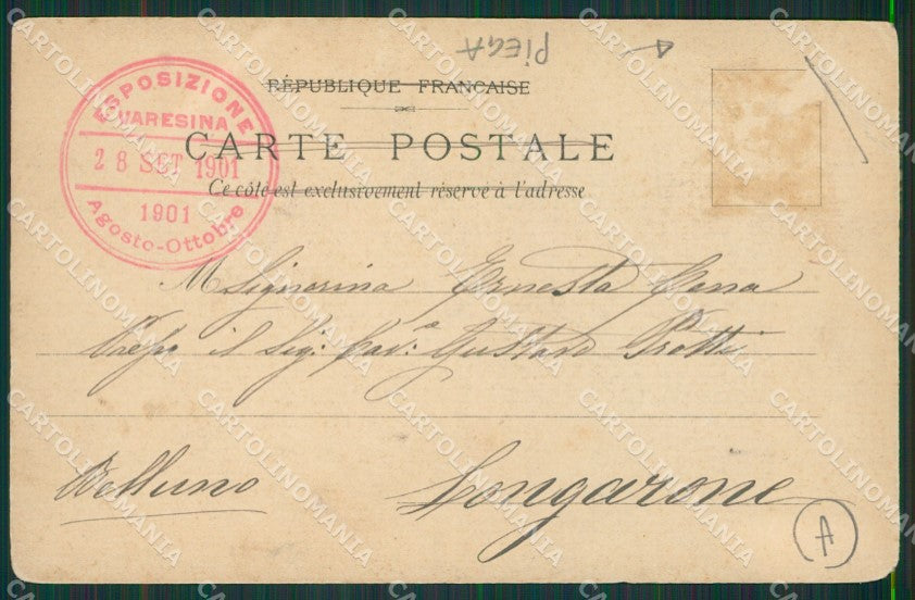 Varese Città Esposizione PIEGA cartolina QK8181 – retro