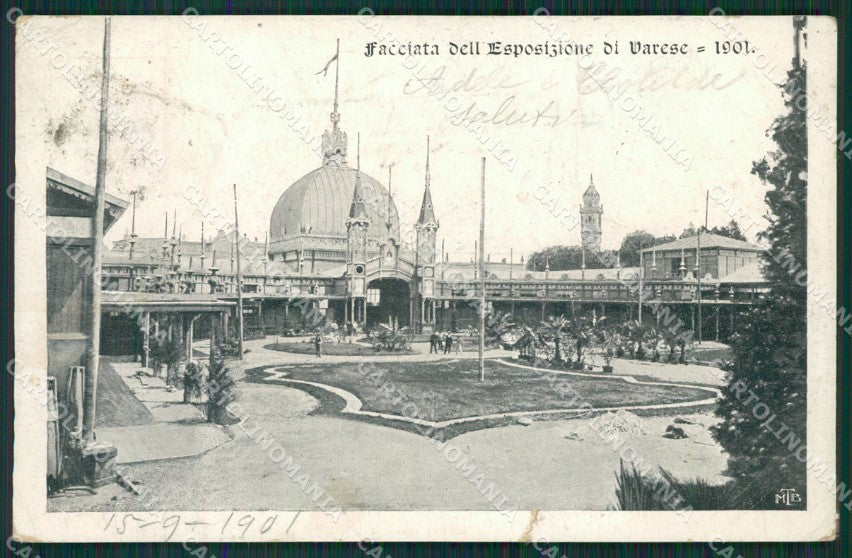 Varese Città Esposizione PIEGHINE STRAPPO cartolina QK8182 – fronte