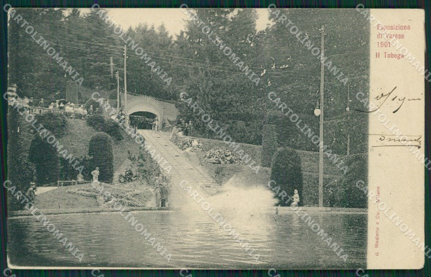 Varese Città Esposizione SCOLLATA PIEGA cartolina QK8185 – fronte