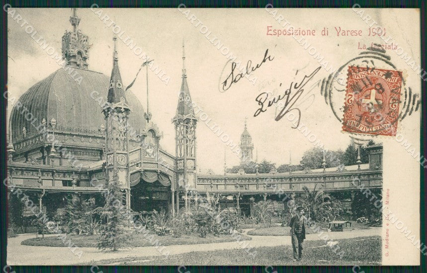 Varese Città Esposizione PIEGA cartolina QK8193 – fronte