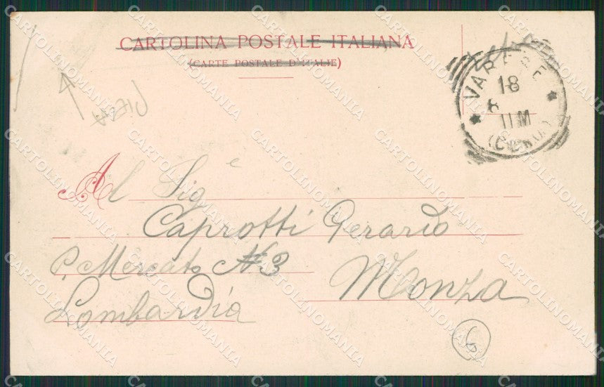 Varese Città Esposizione PIEGA cartolina QK8193 – retro