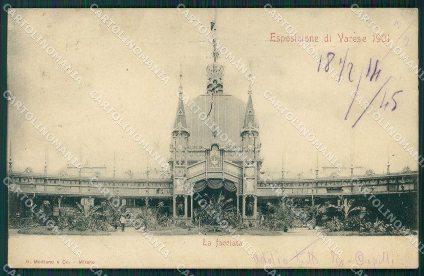 Varese Città Esposizione PIEGHE cartolina QK8200 – fronte