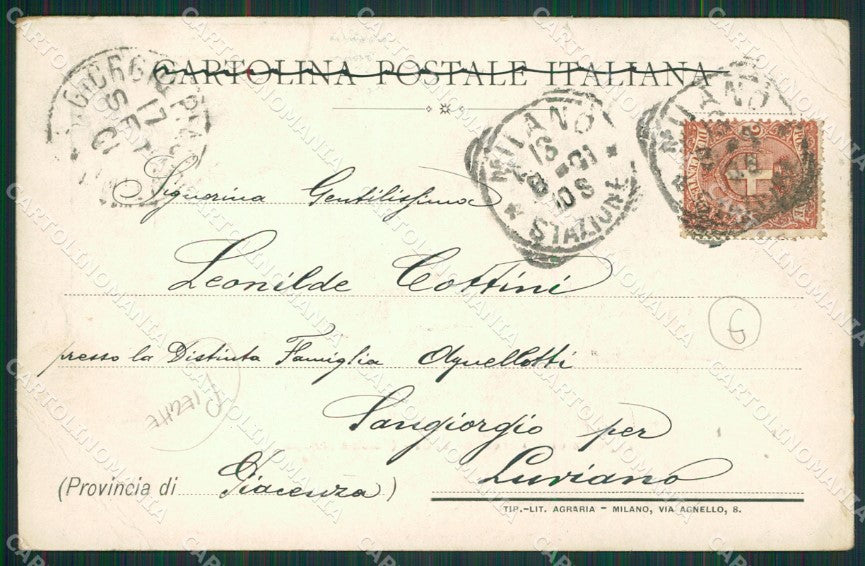 Varese Città Esposizione PIEGHE cartolina QK8201 – retro