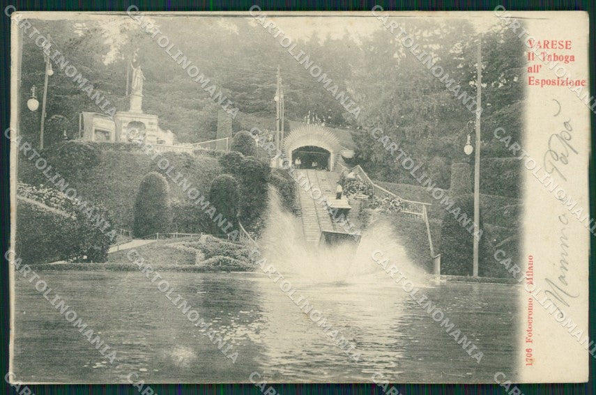 Varese Città Esposizione PIEGA cartolina QK8215 – fronte