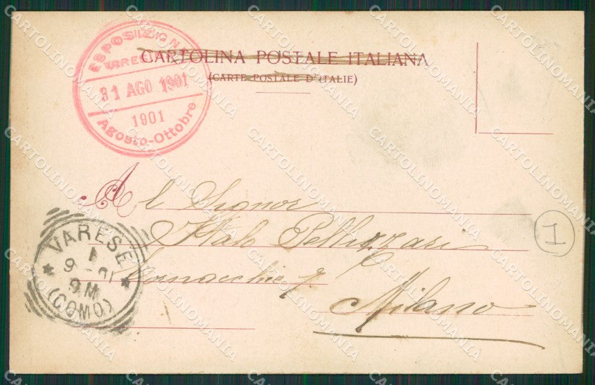 Varese Città Esposizione cartolina QK8218 – retro
