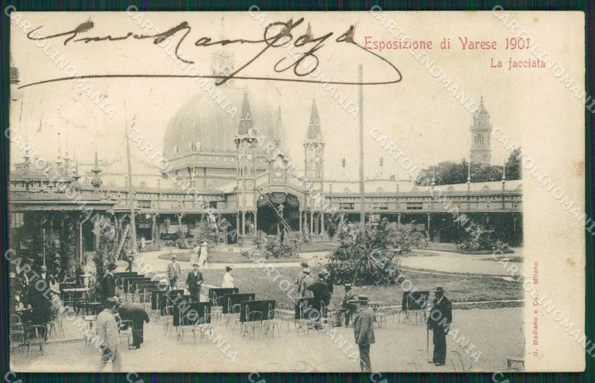Varese Città Esposizione PIEGA cartolina QK8220 – fronte