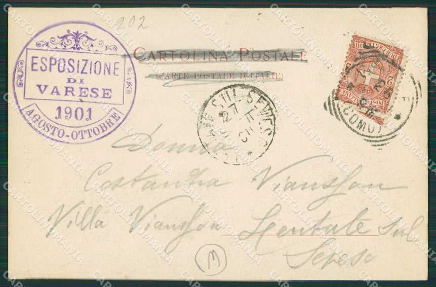 Varese Città Esposizione cartolina QK8222 – retro