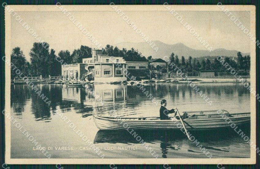 Varese Lago PIEGHE cartolina QK8227 – fronte