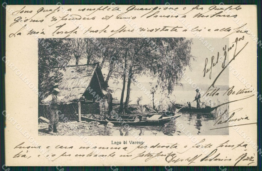 Varese Lago cartolina QK8237 – fronte