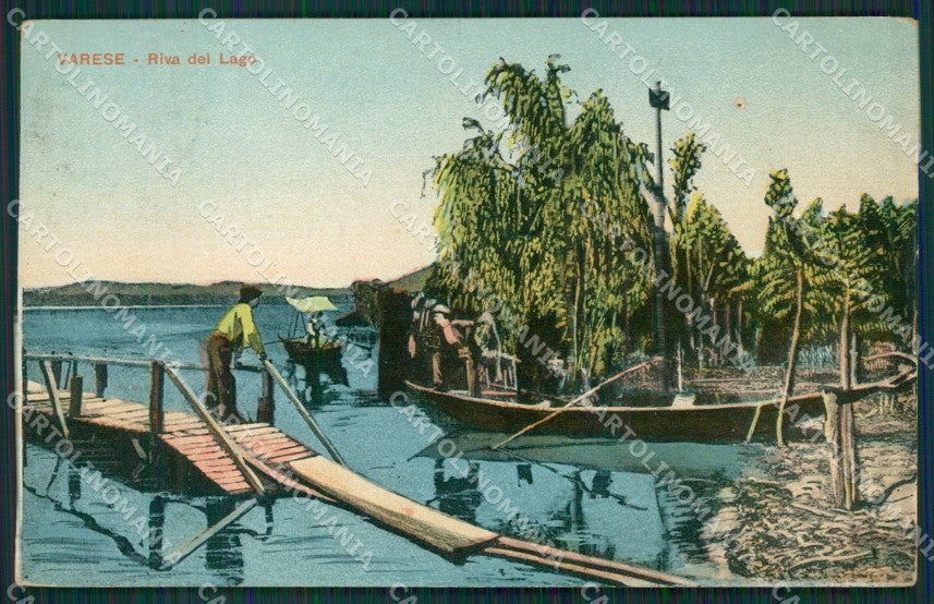 Varese Lago FORO cartolina QK8238 – fronte