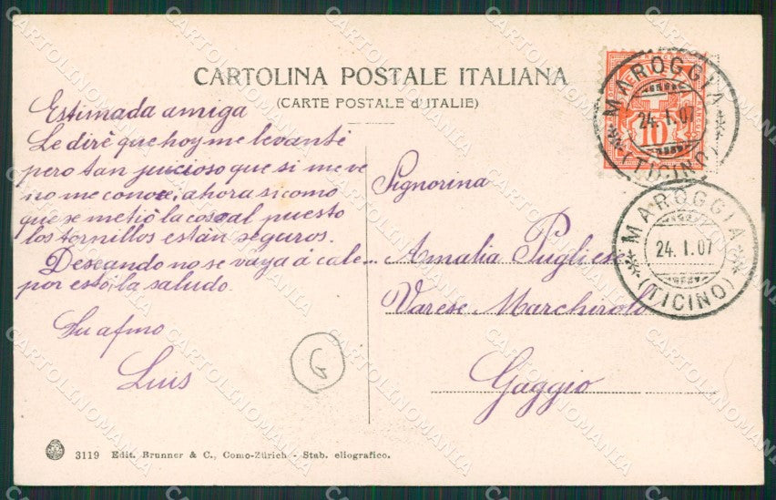 Varese Lago cartolina QK8240 – retro