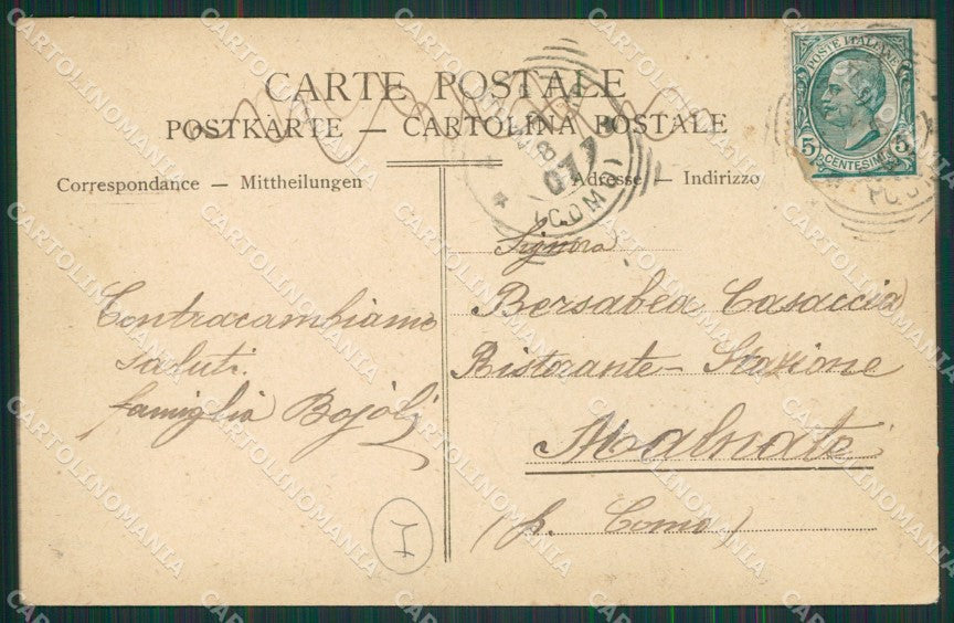 Varese Lago cartolina QK8244 – retro