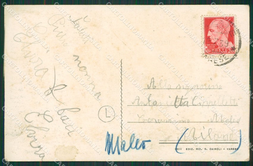 Varese Lago Parini cartolina QK8246 – retro