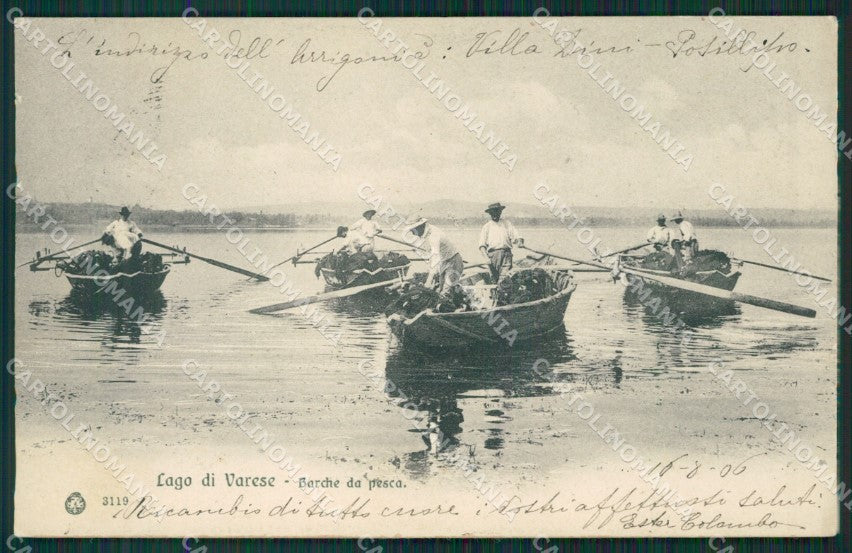 Varese Lago cartolina QK8248 – fronte