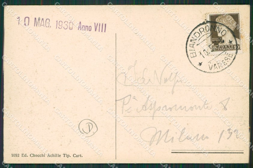 Varese Lago Isola Virginia cartolina QK8264 – retro