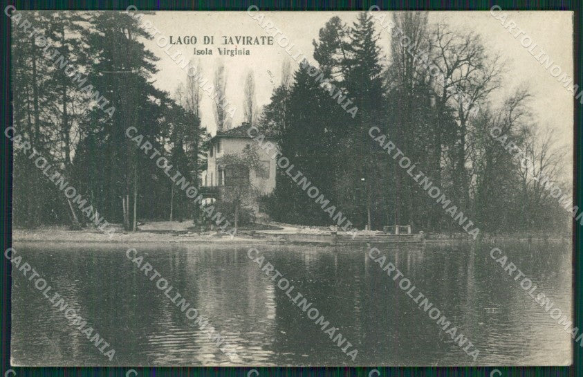 Varese Lago Isola Virginia cartolina QK8265 – fronte