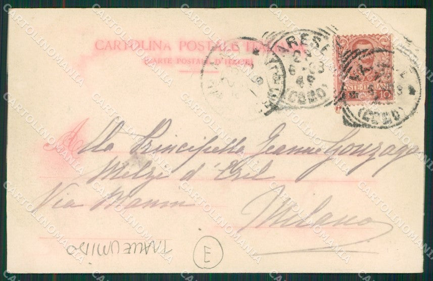 Varese Lago Isola Virginia TRACCE UMIDO cartolina QK8267 – retro