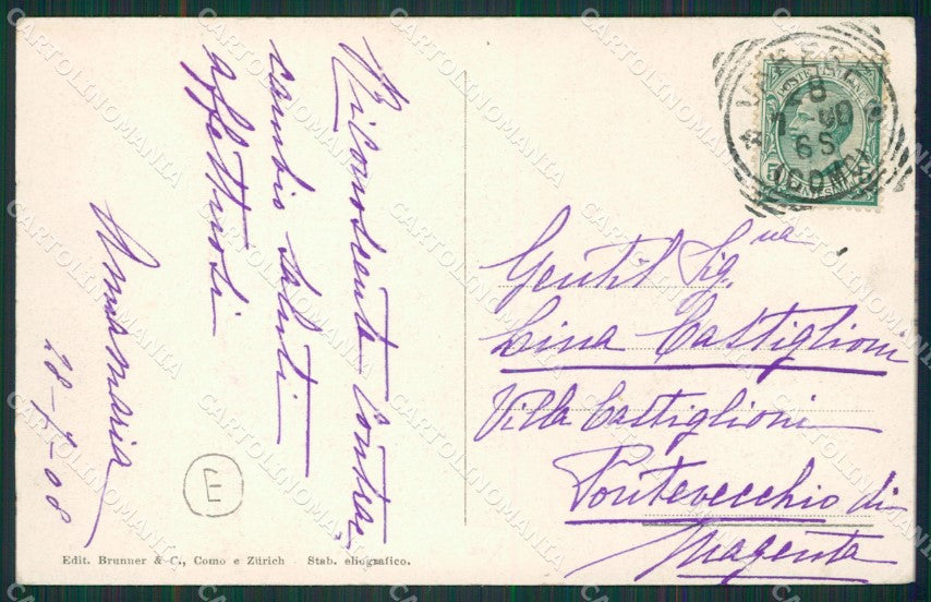 Varese Lago Isola Virginia cartolina QK8268 – retro