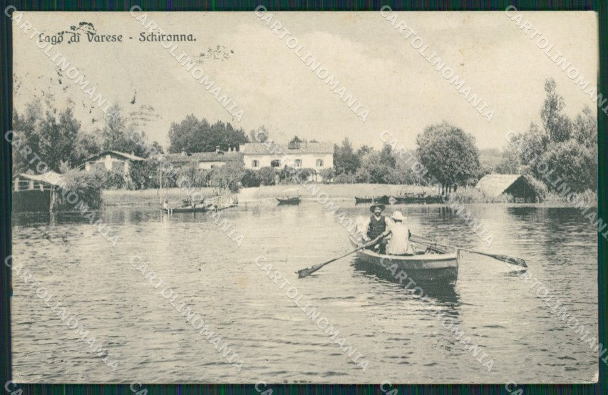 Varese Lago Schiranna PIEGHINA cartolina QK8271 – fronte