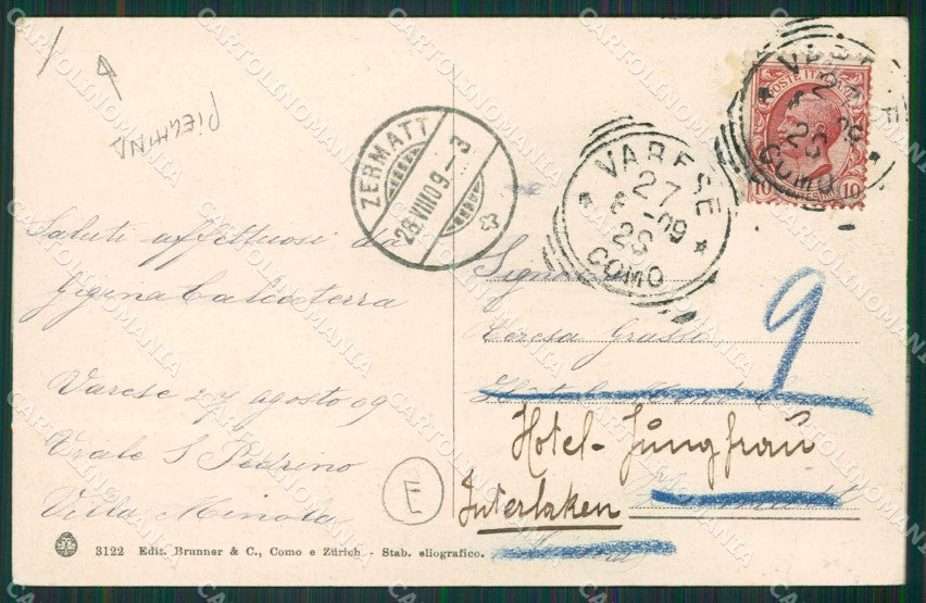 Varese Lago Schiranna PIEGHINA cartolina QK8271 – retro