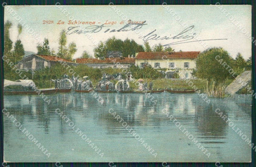 Varese Lago Schiranna cartolina QK8279 – fronte