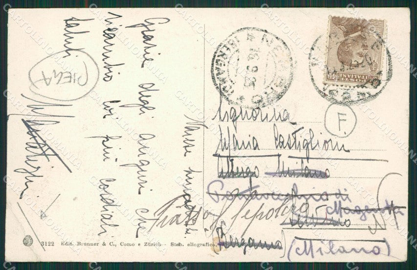 Varese Lago Schiranna PIEGA cartolina QK8282 – retro